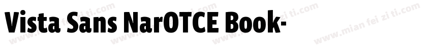 Vista Sans NarOTCE Book字体转换